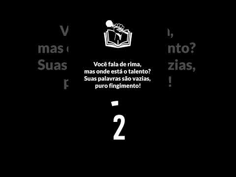Você Consegue Desenvolver Uma Resposta Na Rima Batalhaderima Rima Improviso Rimas