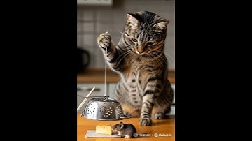 Shocking! 😱😱The cat sets a trap and waits in silence やばすぎ！😱😱猫は罠を仕掛けて静かに待っている#shorts #tabbycat #trap