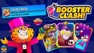 THE BEST BOOSTERS for Color Crush + Rainbow + Triple Sprint | Match Masters PVP x3 BOOSTER CLASH