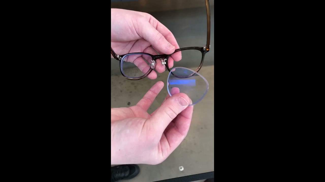How To Insert JINS Lens Back In The Plastic Glasses Frame