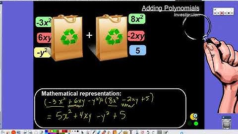 Video Lesson - Adding and Subtracting Polynomials