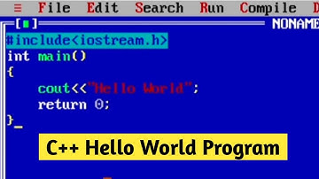 C++ Hello World Program| Turbo C++ | Hello World Program | C++ tutorial #CodeOnTrend #C++