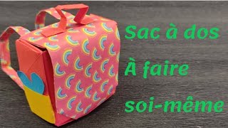 Comment faire un mini sac à dos en origami