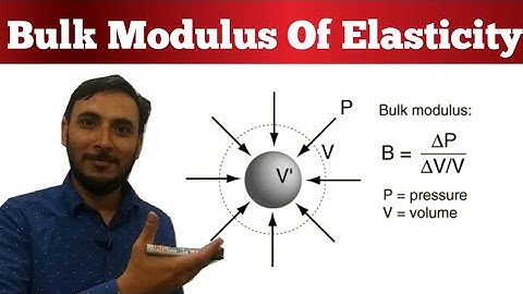 Bulk modulus of elasticity in hindi || What is bulk modulus of elasticity kya hota hai