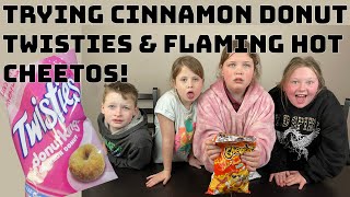 Trying Donut Flavoured Twisties With