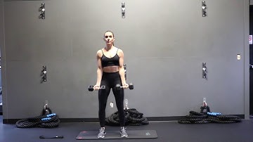 Dumbbell bicep curl w/ external rotation