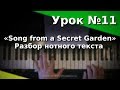 Урок 11. «Song from a Secret Garden». Разбор нотного текста. Курс "Любительское музицирование".