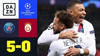 Jeder darf mal! Neymar, Mbappe & Co. souverän: PSG - Galatasaray 5:0 | UEFA Champions League | DAZN