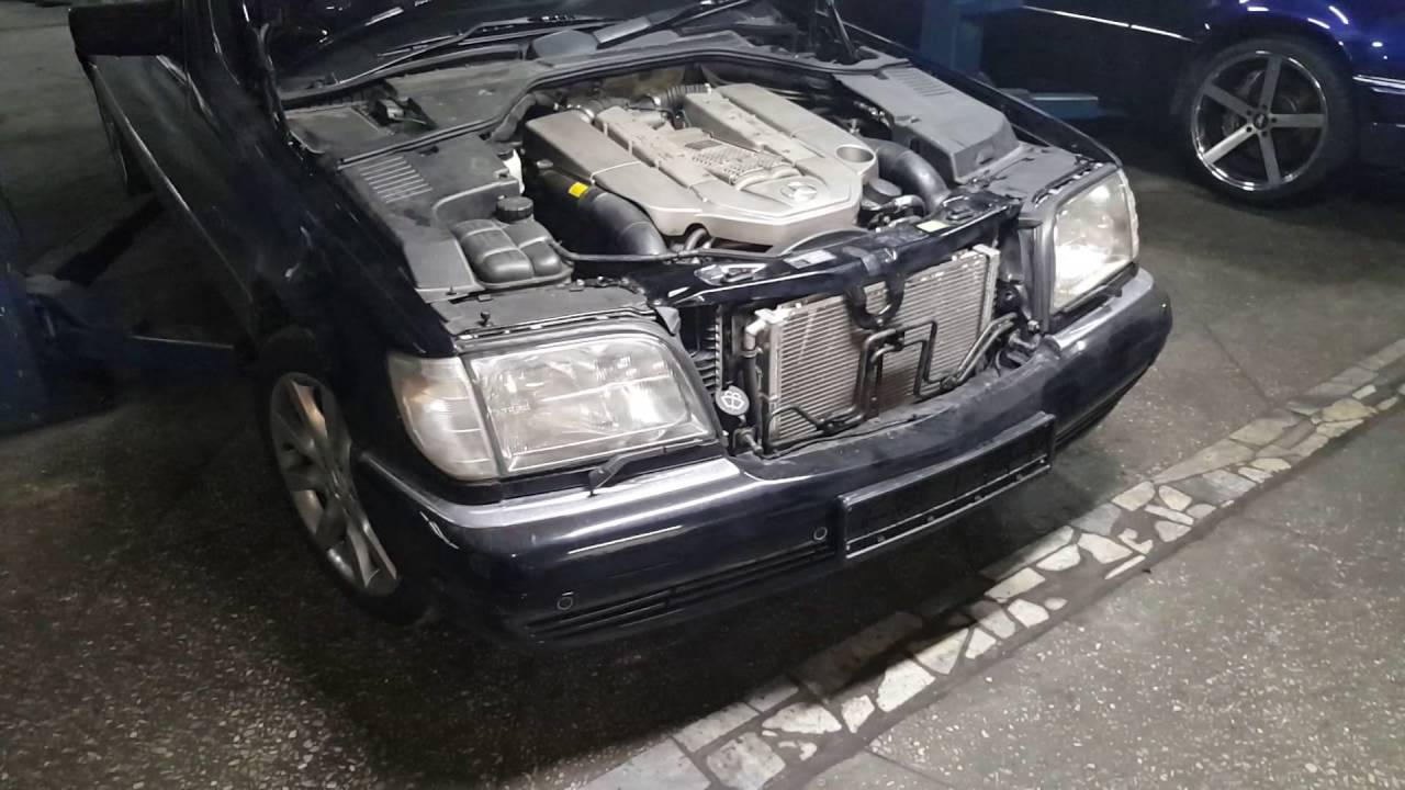 W203 C55 AMG キャリパー 4pot W124 500E 流用 Swap Mercedes 5.5 Kompressor - YouTube