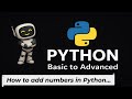 Python For Absolute Beginners - Addition Program