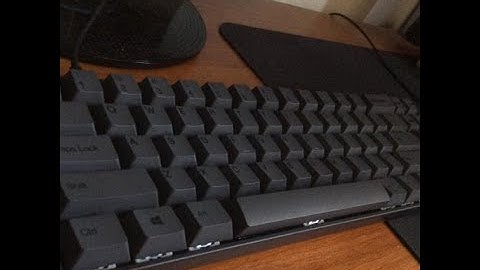 Drevo Calibur V2 Modded Typing Test