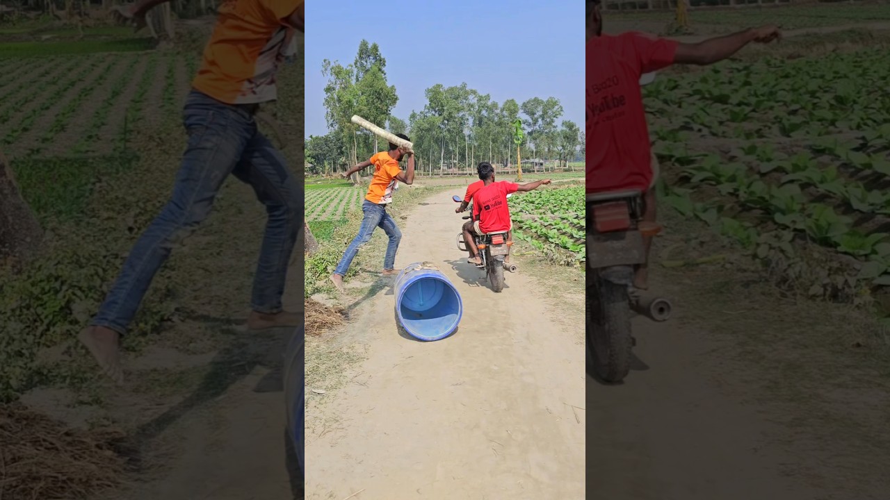 The boy hit him from behind.