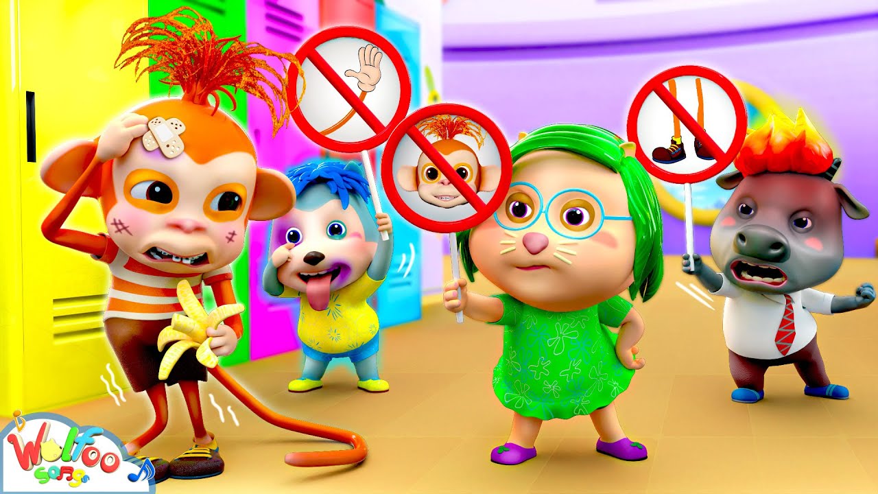 Anxiety Monkey Feel Lonely - Be a Friend Not a Bully Song | Imagine Baby Songs | Wolfoo Kids Songs