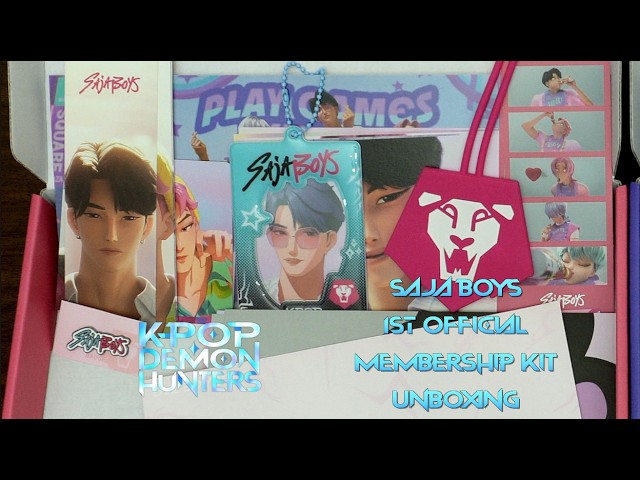 UNBOXING] KPOP DEMON HUNTERS 1st OFFICIAL MEMBERSHIP KITS