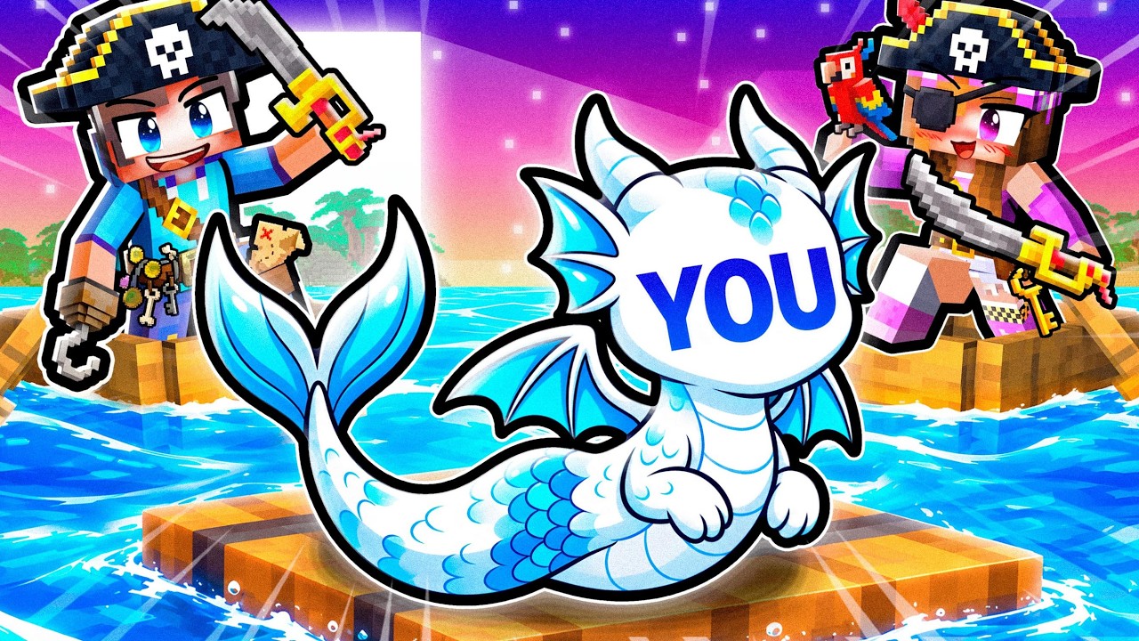 YOU became a DRAGON MERMAID in Minecraft!