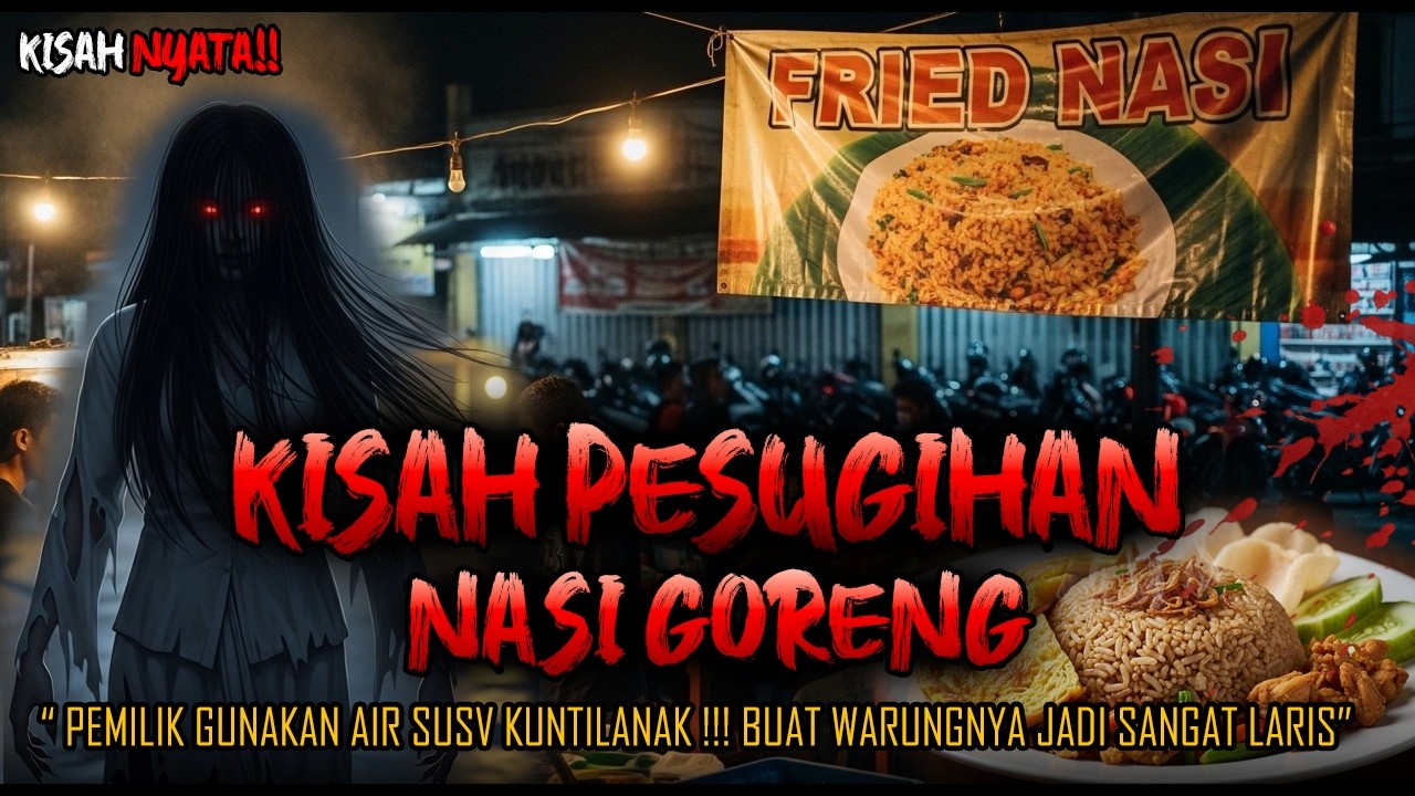 NGERI BANGETI!! KISAH PESUGIHAN NASI GORENG , PAKAI SUSU KUNTILANAK BUAT WARUNG INI RAMAI
