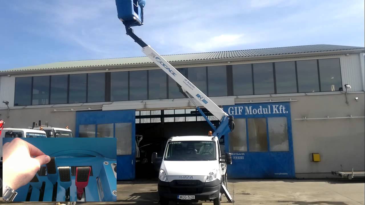 Socage T318 személyemelő kosár használatának bemutatása