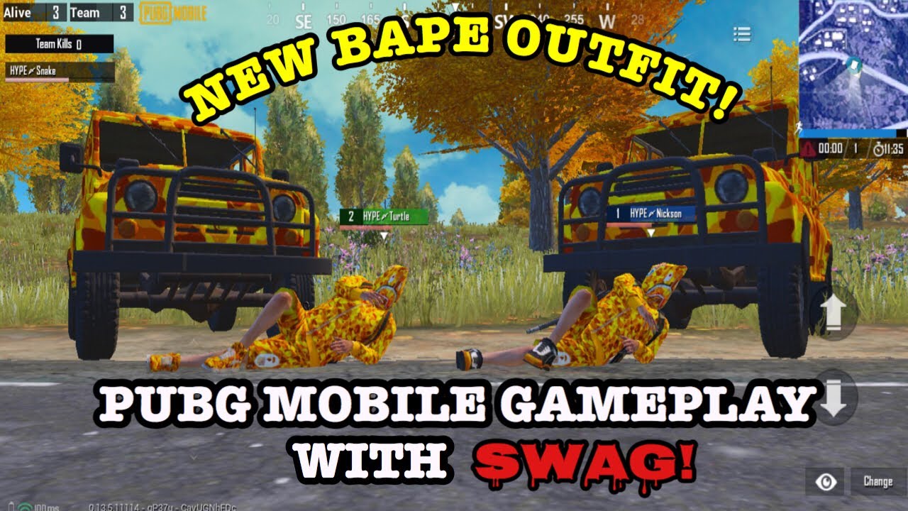 pmcoe BAPE OUTFIT POWER 24 HOURS | PUBG MOBILE GAMEPLAY