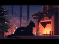 Cozy winter  lofi cat  just want to help you relax  deep focus to study  work