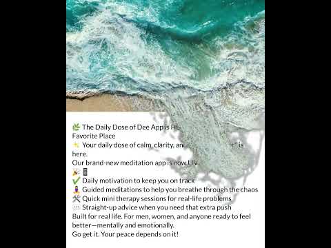 Daily Dose of Dee is LIVE on Google Play! Motivation & real-talk therapy, ready when you are!! 📲💥