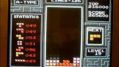 Original Nintendo Tetris Level 19 - 29!!!