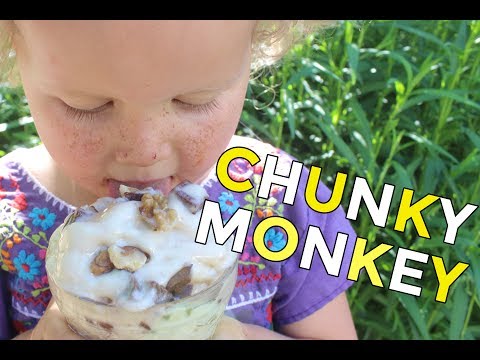 Healthy Chunky Monkey Ice Cream | Vegan Recipe