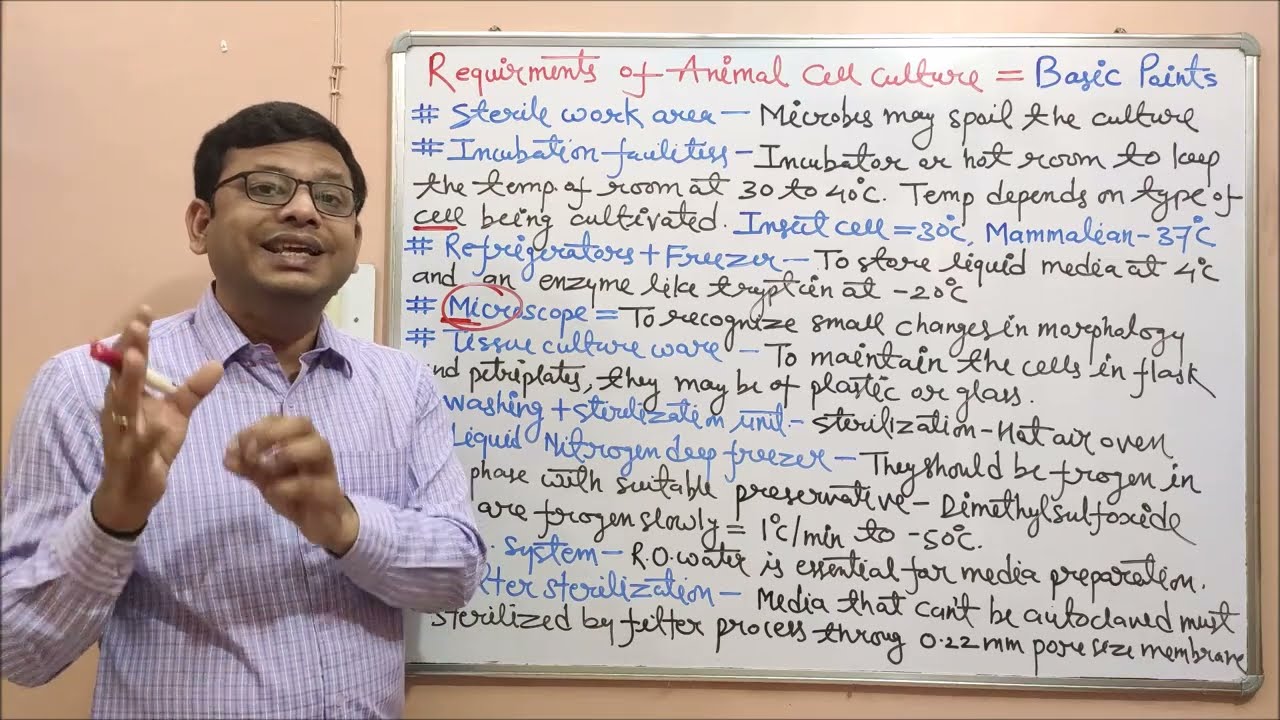 Microbiology 135 = Requirements in Animal Tissue Culture Cell Culture