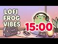 15 Minute Pomodoro Timer 🐸 Lofi Frog Study with Me
