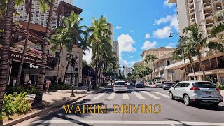 Waikiki Driving in 4K | Honolulu, Hawaii