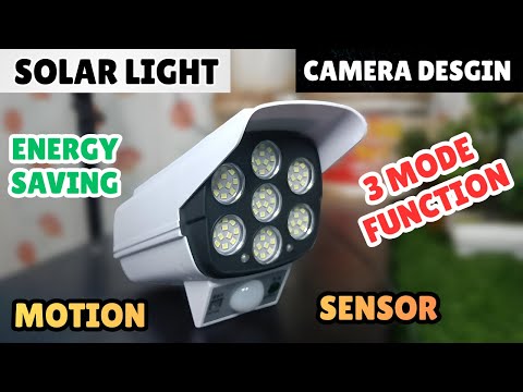Camera Shaped Solar Waterproof LED Light | Motion Sensor Function | Unboxing
