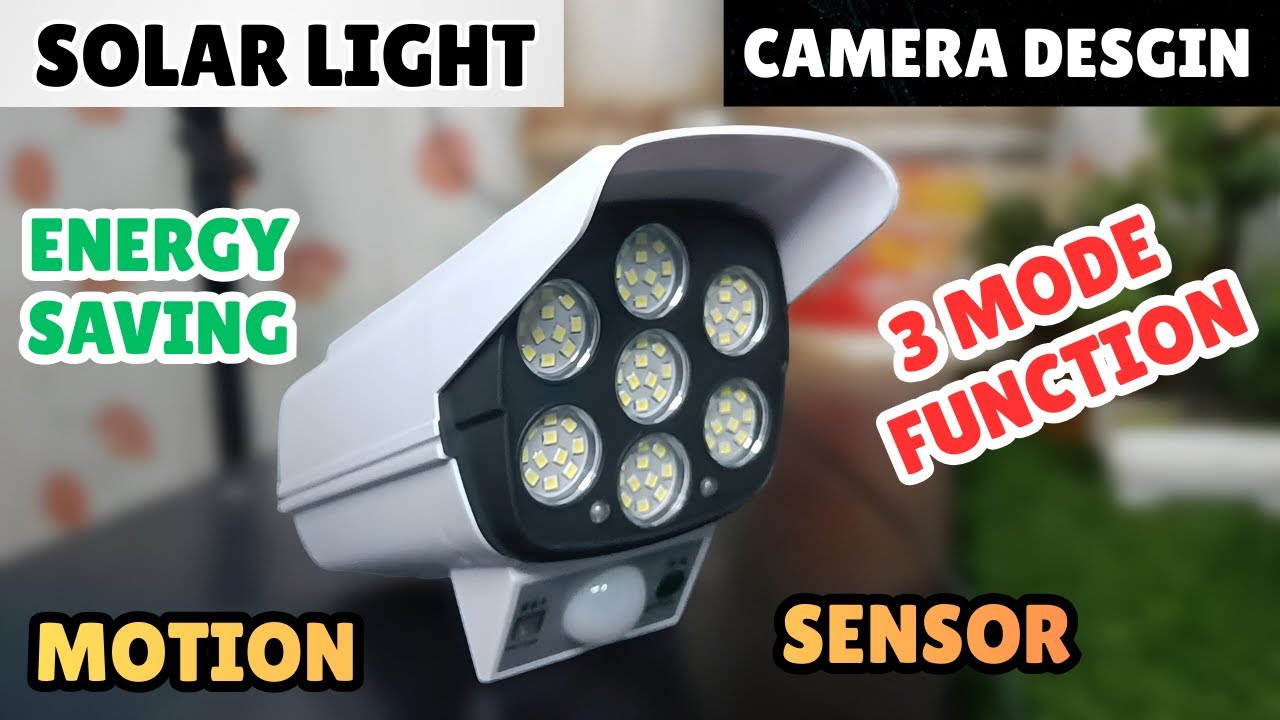 Camera Shaped Solar Waterproof Led Light | Motion Sensor Function | Unboxing