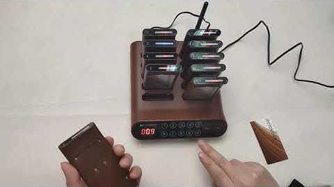 how to use T116A restaurant guest calling pager