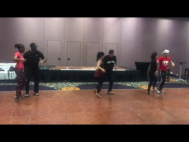 Here's Brandon Bachata demonstrating the partner work with Yamulee taught during their workshop at the Yamulee Retreat i