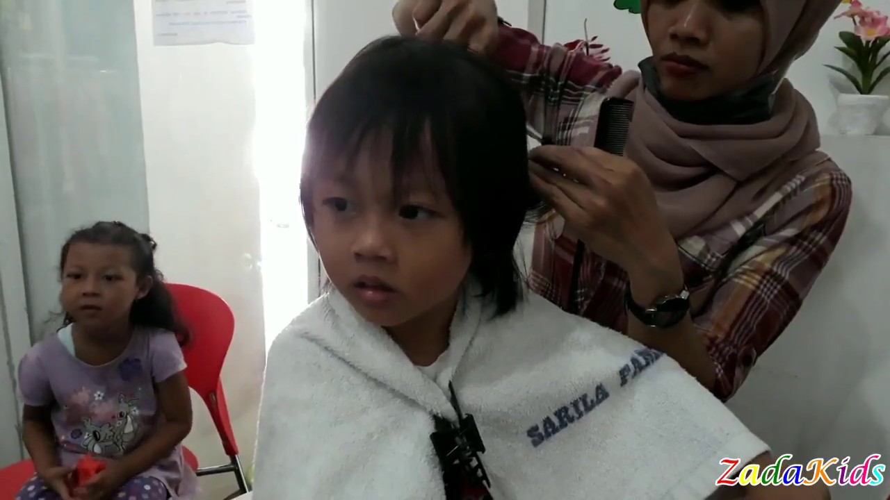 Zada Potong  Rambut  Di Salon Anak  YouTube