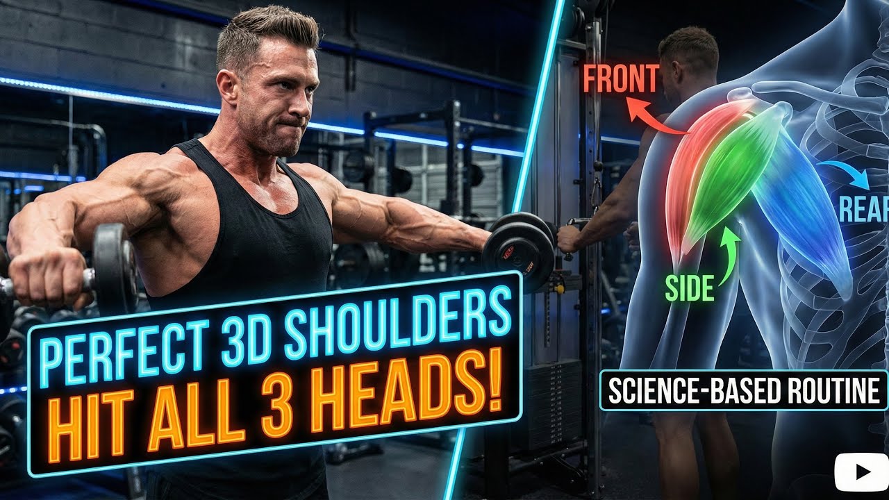 The Perfect 3D Shoulder Workout (Hit All 3 Heads! - YouTube