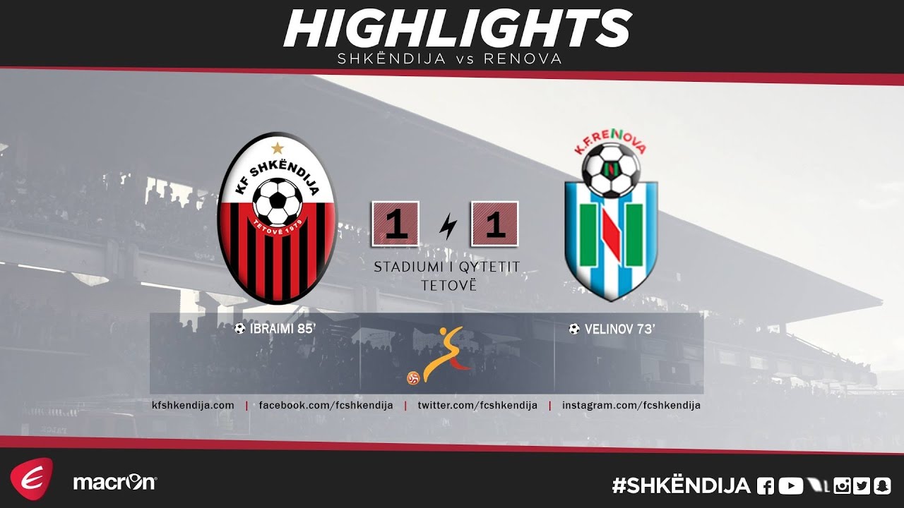 LPFM 2016/2017 | 26th Round | Highlights | Shkëndija vs Renova 1-1 | 09.04.2017
