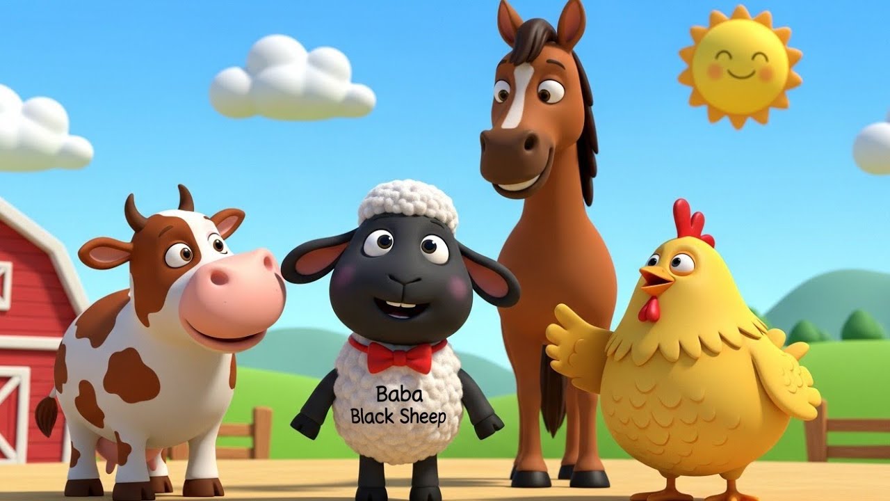 Baba Black Sheep | Kids Nursery Rhyme | Fun & Educational Cartoon for Children