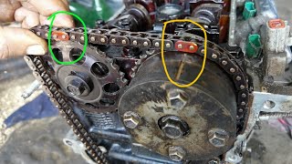 Toyota gli 1nz 2nz engine timing mark / Toyota 1nz engine timing chain install