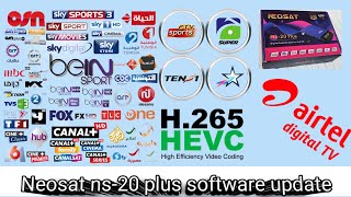 NEOSAT NS-20 PLUS SOFTWARE UPDATE / NEOSAT NS-20 PLUS UNBOXING #forever #receivers #channel #list screenshot 5