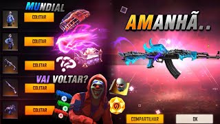 AMANHÃ!! AK DO DRAGÃO DE VOLTA, LUCKY DRAW CONFIRMADO, EVENTO DO MUNDIAL, CODIGÃO E MAIS - FREE FIRE