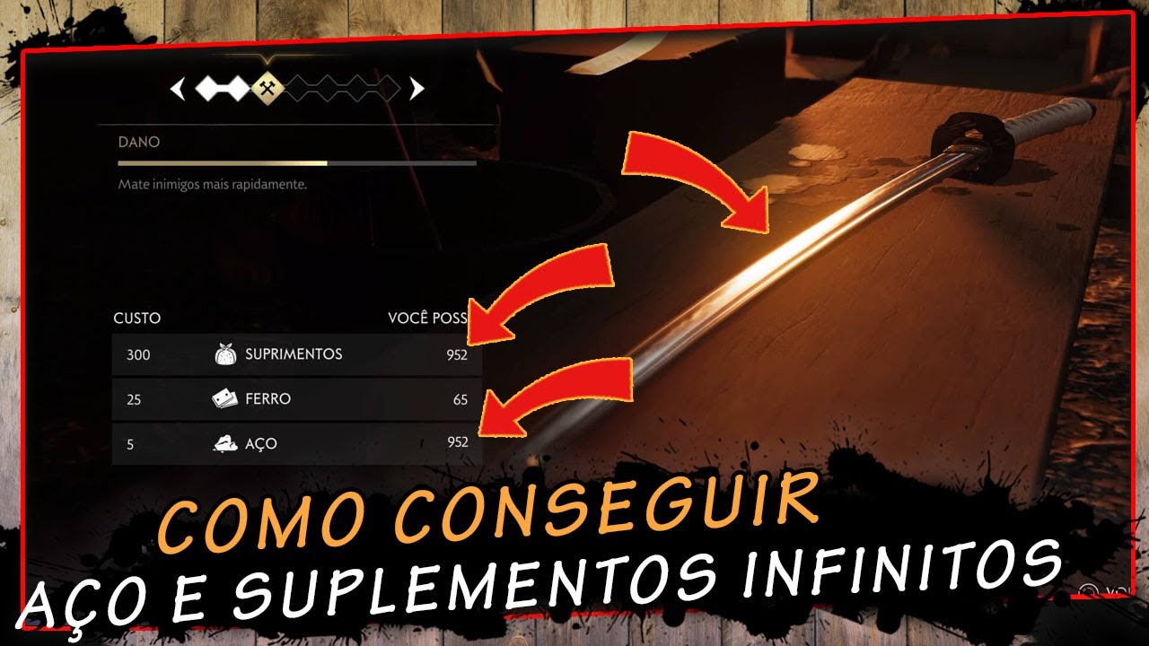 Miniatura do vídeo Ghost Of Tsushima, Como Conseguir Aço e Suplementos Infinitos, super Dica Pt Br
