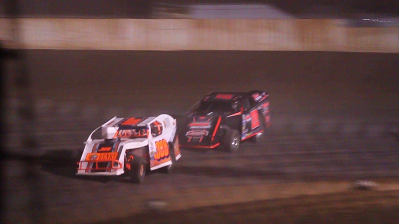 1/2 Rice Lake Speedway 4/29/17 Jeff Spacek Modified Feature - YouTube