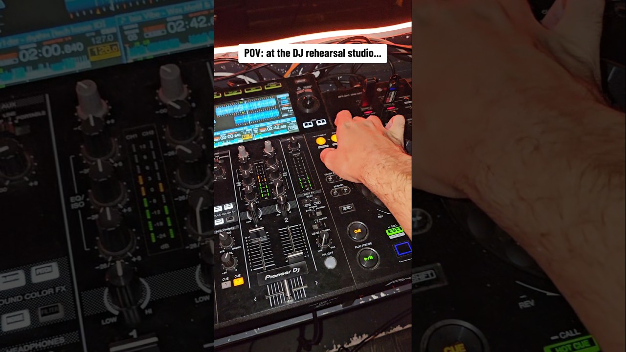 POV: at the DJ rehearsal studio... 