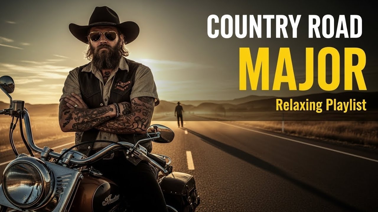 Sunny Country Road Major Playlist | Uplifting Acoustic Country Music for Peaceful Drives
