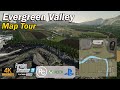 Evergreen valley  map tour  farming simulator 22