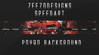 ZeeZo - TeamPsyQo Background Speed Art