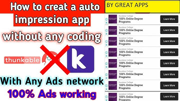 how to use admob auto impression app in 2021 || unity ads app use 2021 || startapp self click 2021