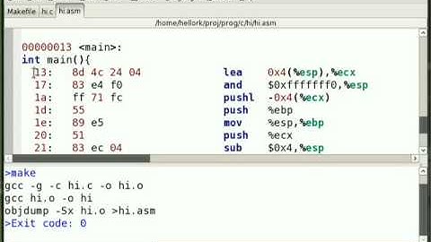 Making Out with Makefiles, C Objdump (Dis)Assembly
