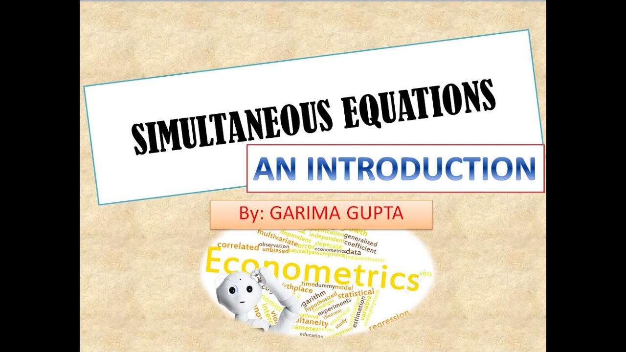 Simultaneous Equations: An Introduction - YouTube