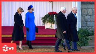 HISTORIC ROYAL RECEPTION: German President Steinmeier Arrives at Windsor with King Charles | AC1E